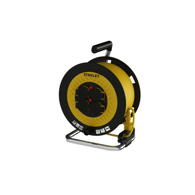STANLEY Pagarinātāja vads rullī 40m ,4 kontaktligzdas,