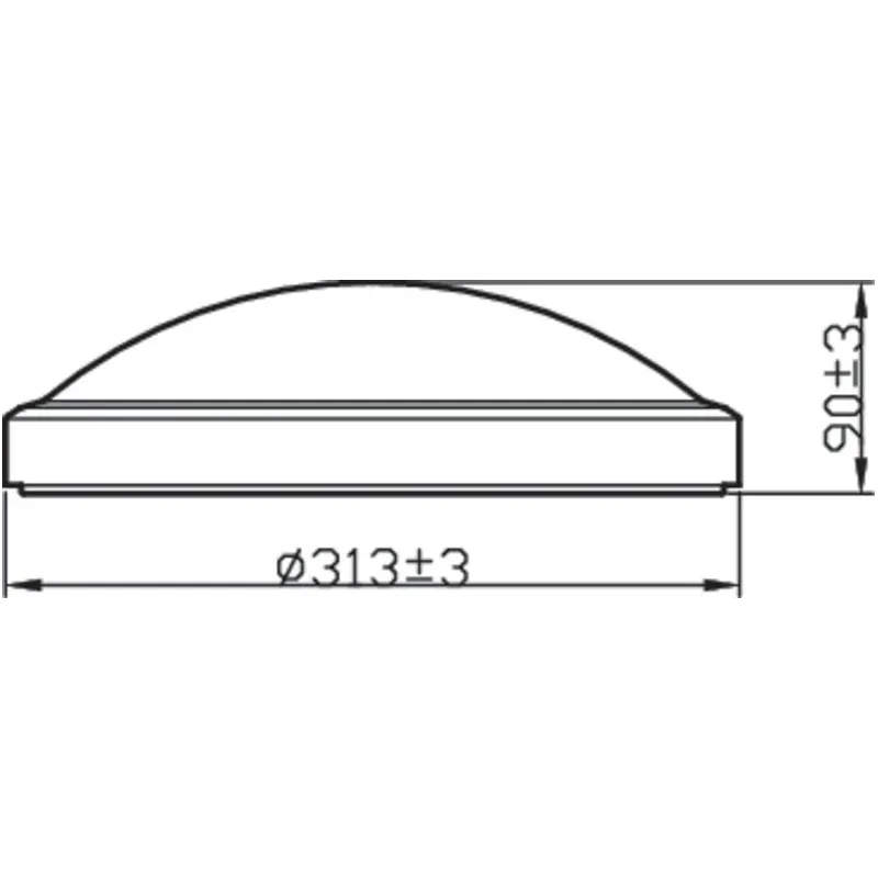 Šviestuvas lubų Philips Doris 929002665101, LED, 2700 °K, 1 x 17 W