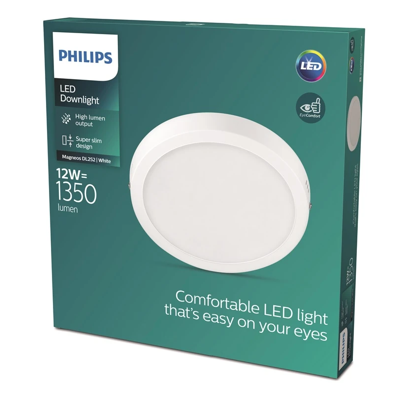 Lampa philips magneos 210 mm 40k balta