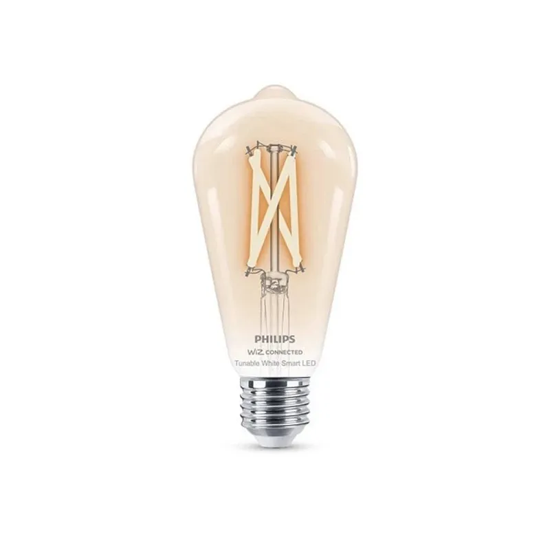 Viedā spuldze Philips Wiz LED, ST64, 2700 - 6500 °K, E27, 7 W, 806 lm