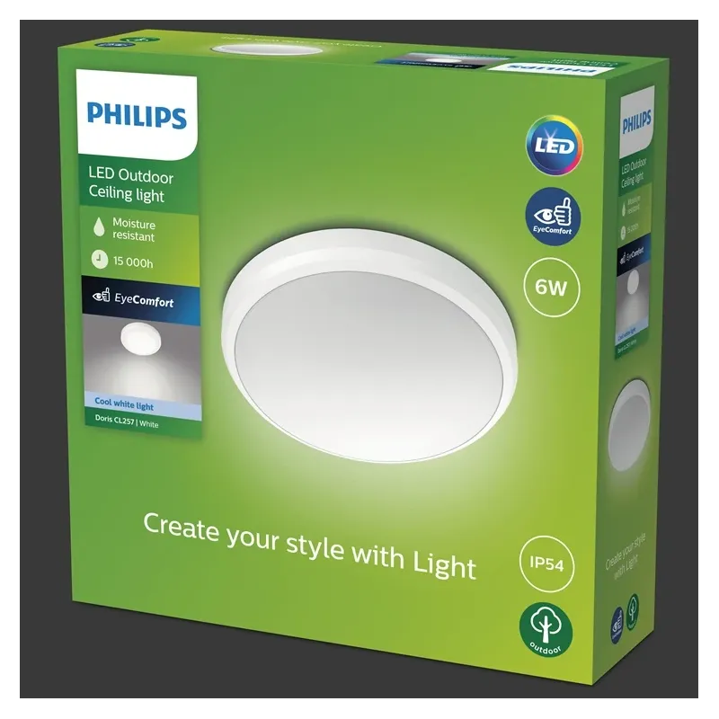 Philips doris 6w 4000k ceiling light