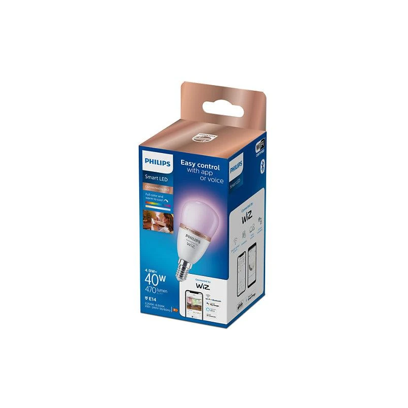 Spuldze led wifi p45 e14 4.9w 470lm rgb
