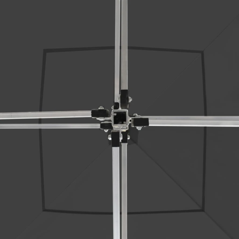 vidaXL saliekama nojume, 3x3m, alumīnijs, antracītpelēka