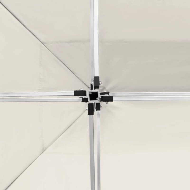 vidaXL saliekama nojume ar sānu sienām, 4,5x3 m, alumīnijs, krēmkrāsā