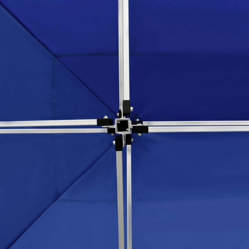 vidaXL saliekama nojume ar sānu sienām, 4,5x3 m, alumīnijs, zila