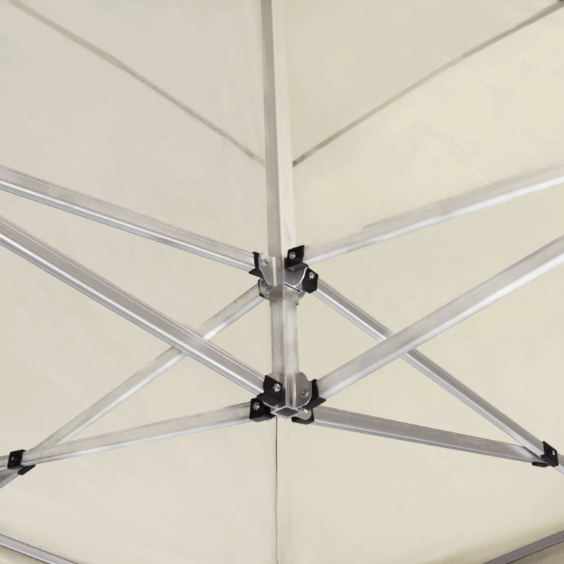 vidaXL saliekama nojume, 6x3 m, alumīnijs, krēmkrāsā