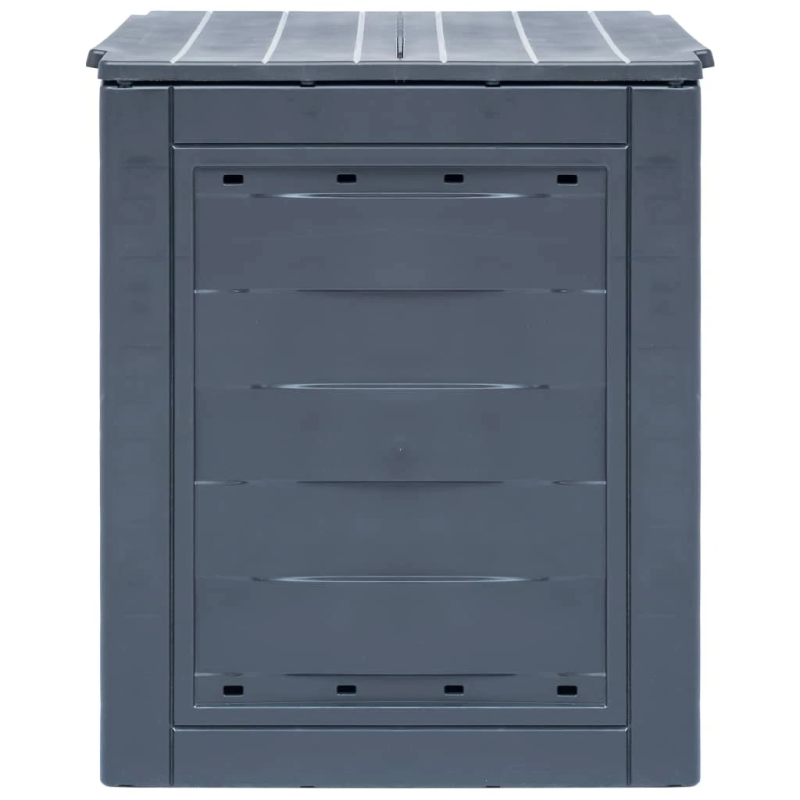 vidaXL dārza komposta kaste, 60x60x73 cm, 260 L, pelēka