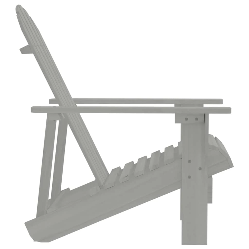 vidaXL dārza krēsls, koks, pelēks