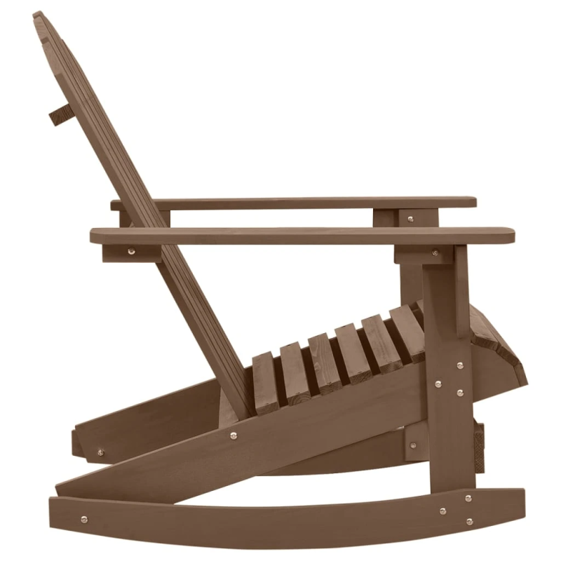 vidaXL dārza šūpuļkrēsls, brūns koks