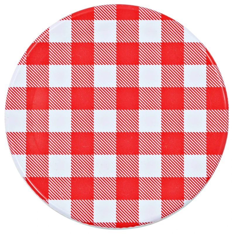 vidaXL Stikl. stikl. uog. su balt. ir raud. sp. dangt., 24vnt., 110ml