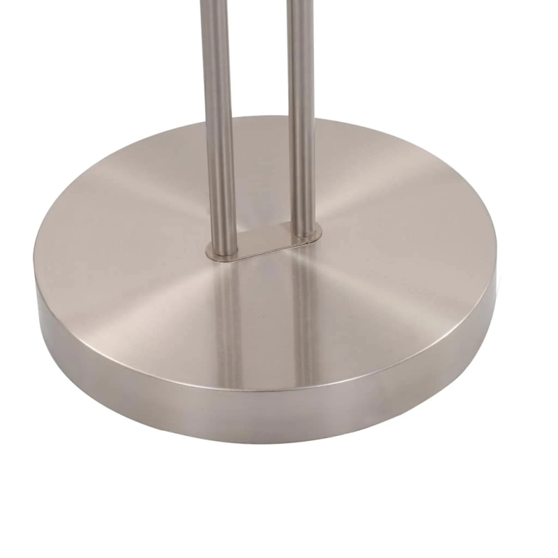 vidaXL stāvlampa, 180 cm, 18 W, aptumšojama, sudraba krāsā