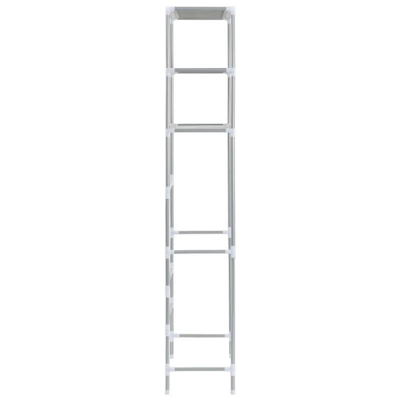 vidaXL plaukts tualetes podam, 3 plaukti, sudraba krāsā, 53x28x169 cm