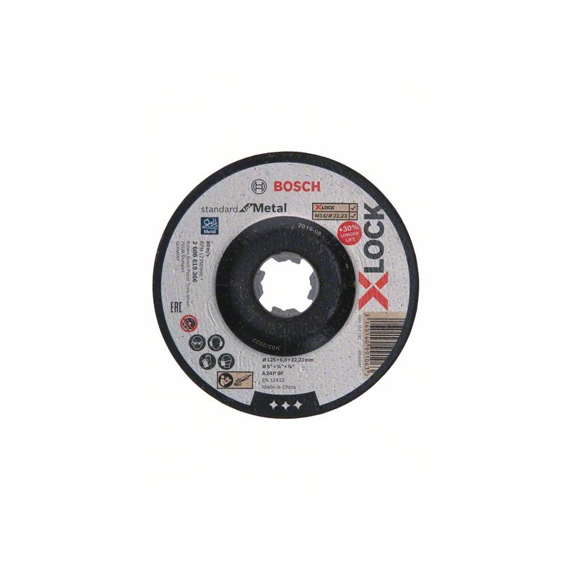 X-LOCK Standard for Metal 125 × 6 × 22,23 mm