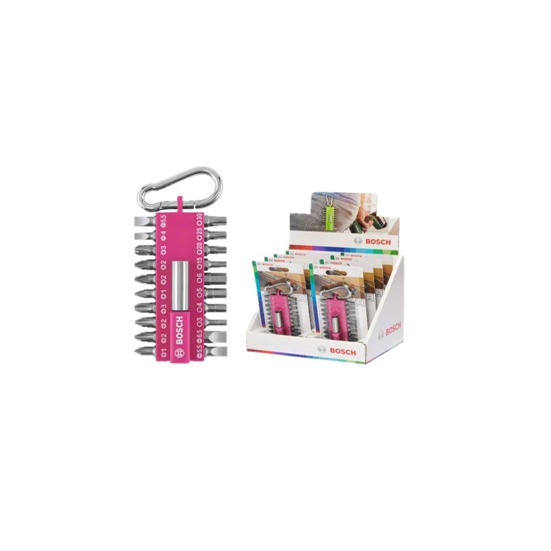 21-daļīgs skrūvgriežu uzgaļu kompl ar karabīni