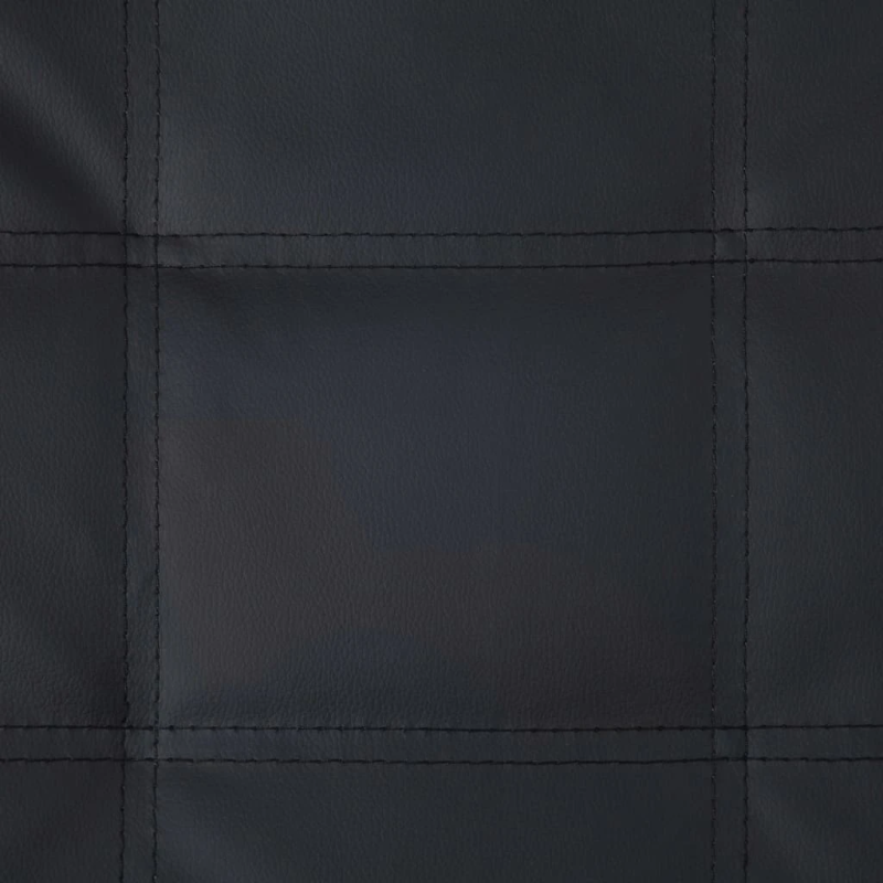 vidaXL masāžas zvilnis ar spilvenu, melna mākslīgā āda