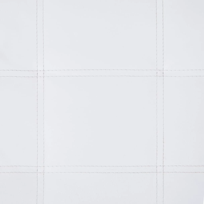 vidaXL masāžas zvilnis ar spilvenu, balta mākslīgā āda