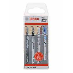 15 Figūrzāģa asmeņu kompl kokam un metālam