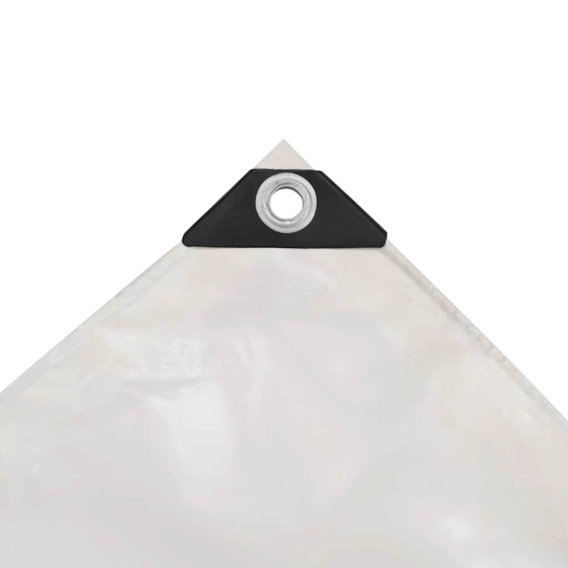 vidaXL brezenta pārklājs, 650 g-m², 5x6 m, balts