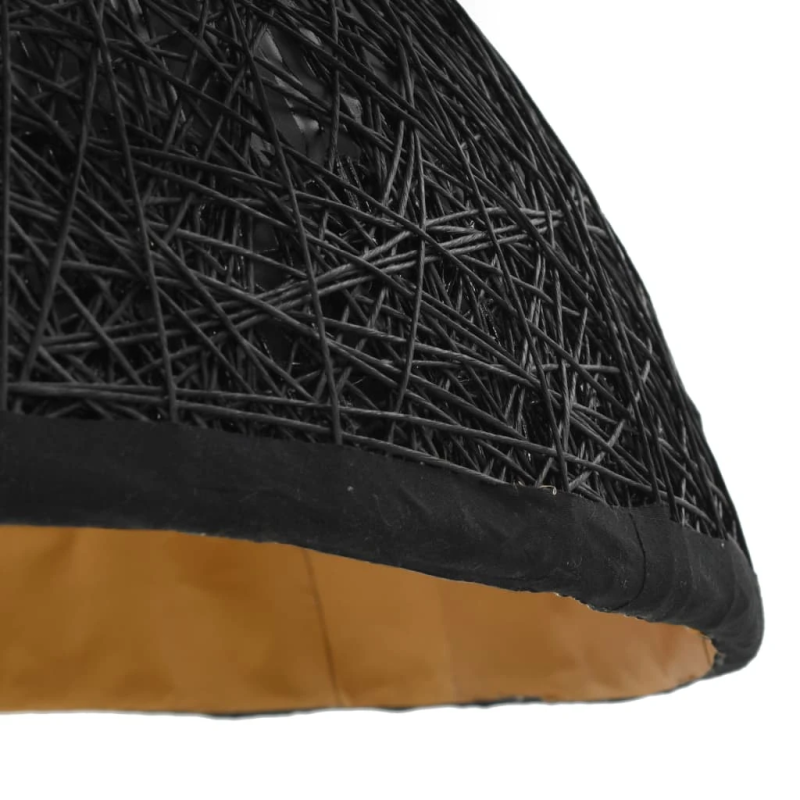 vidaXL griestu lampa, DIA70 cm, E27, melnā un zelta krāsā