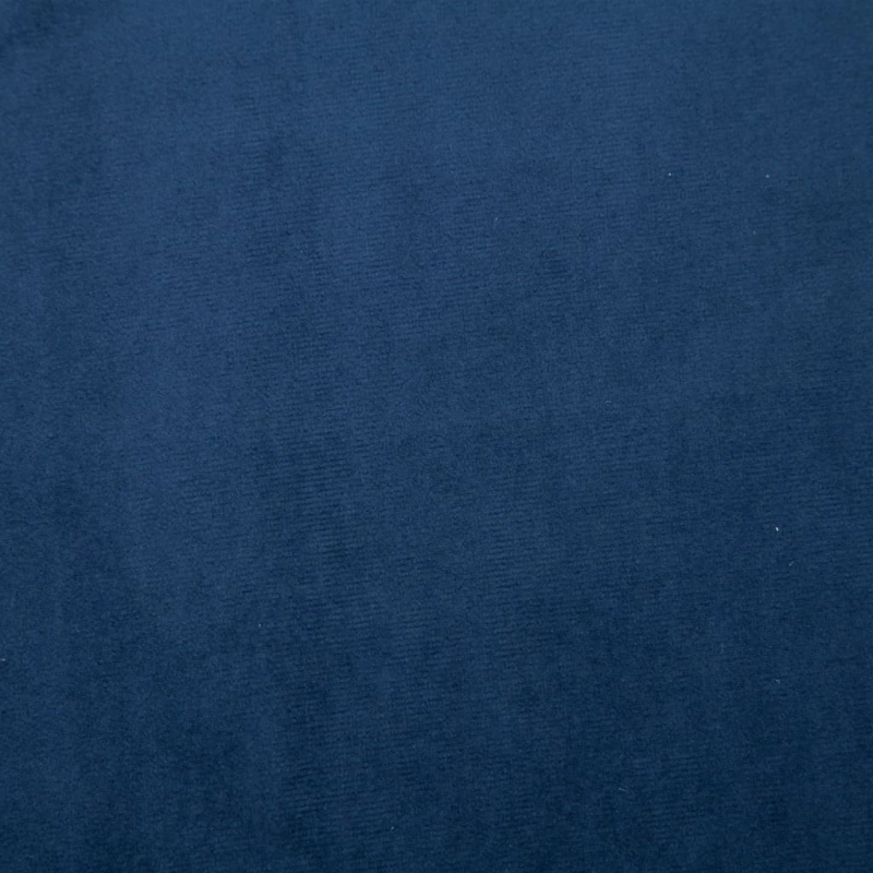 vidaXL atpūtas krēsls ar hromētām kājām, zils samts