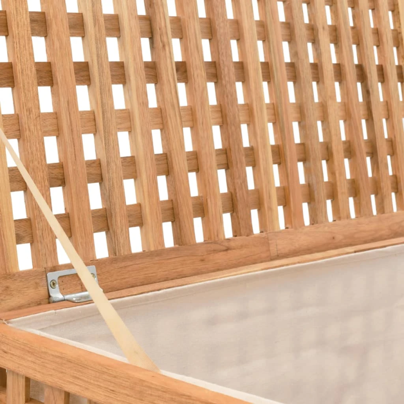 vidaXL veļas kaste, 77,5x37,5x46,5 cm, valriekstu masīvkoks