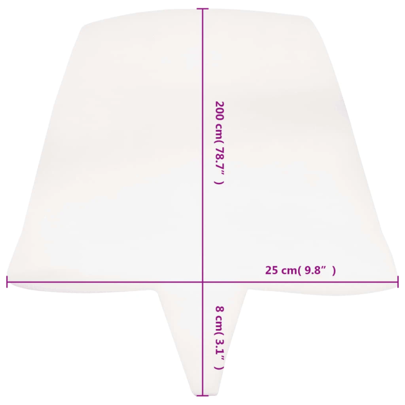 Gultu savienošanas matracis, 25x200 cm