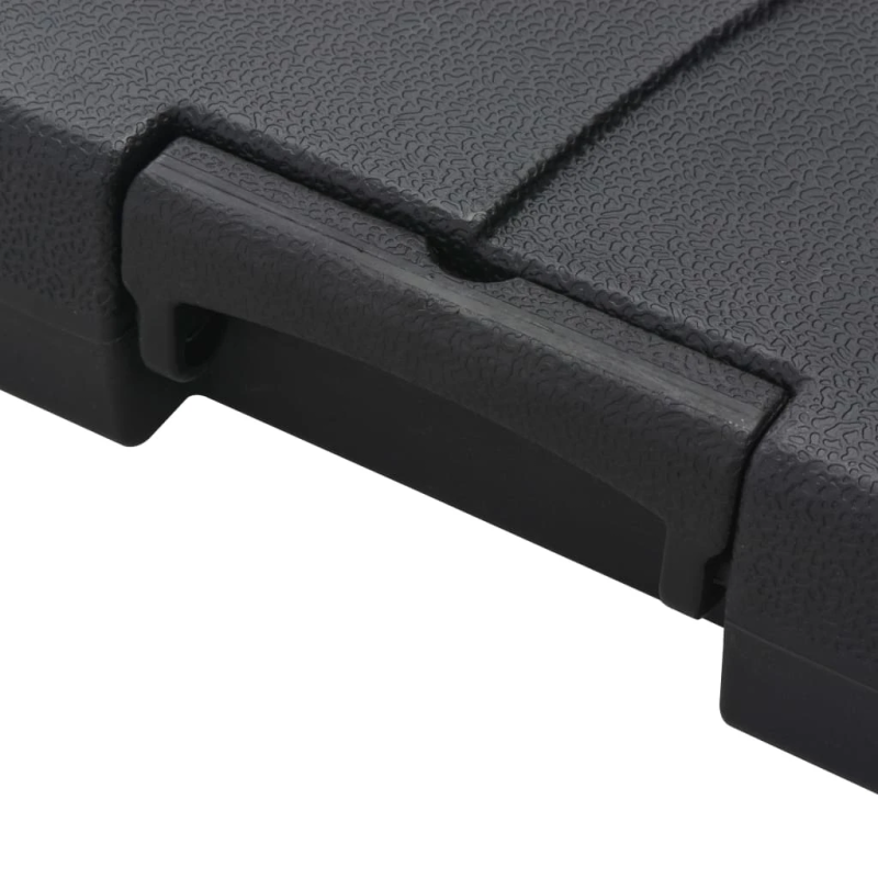 vidaXL dārza saulessargs ar pamatni, pārnēsājams, antracītpelēks