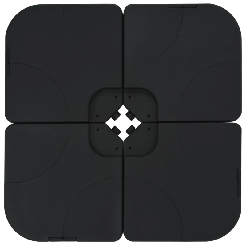 vidaXL dārza saulessargs ar pamatni, pārnēsājams, pelēkbrūns