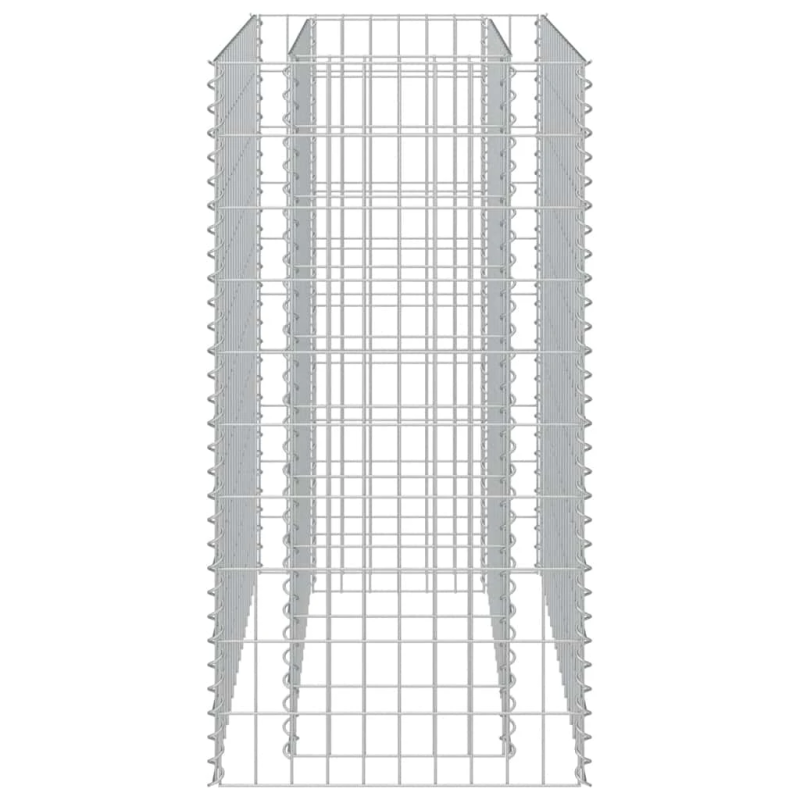 vidaXL gabions, augstā puķu kaste, cinkots tērauds, 90x50x100 cm