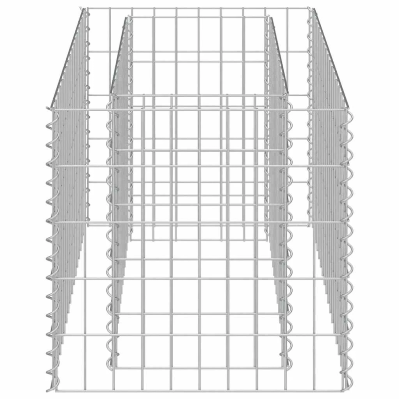 vidaXL gabions, augstā puķu kaste, cinkots tērauds, 90x50x50 cm