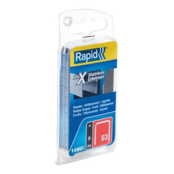 R:Staples 53-8mm SS 1.08M N.Blister, Rapid