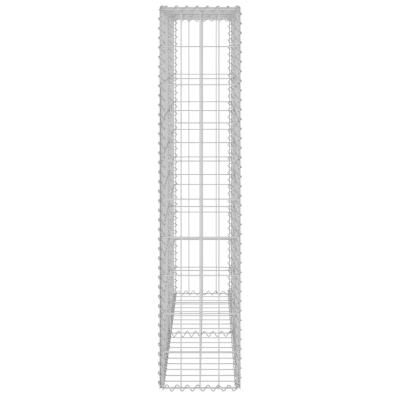 vidaXL gabions ar vāku, cinkots tērauds, 80x20x100 cm