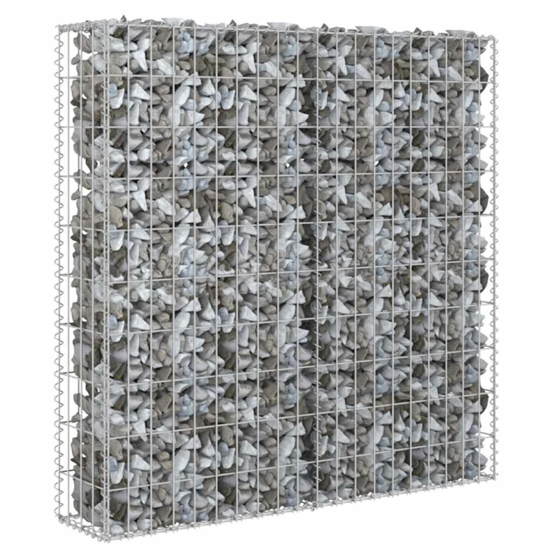 vidaXL gabions ar vāku, cinkots tērauds, 80x20x100 cm