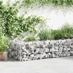 vidaXL gabions ar vāku, cinkots tērauds, 600x50x50 cm