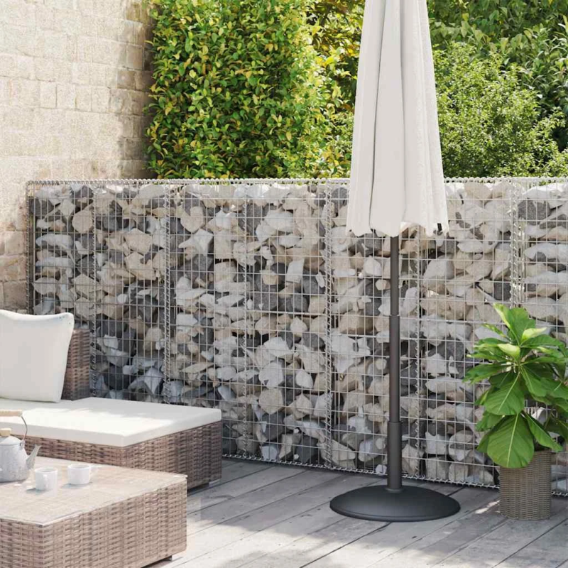 vidaXL gabions ar vāku, cinkots tērauds, 600x50x150 cm