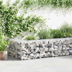 vidaXL gabions ar vāku, cinkots tērauds, 300x50x50 cm