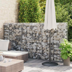 vidaXL gabions ar vāku, cinkots tērauds, 300x50x150 cm