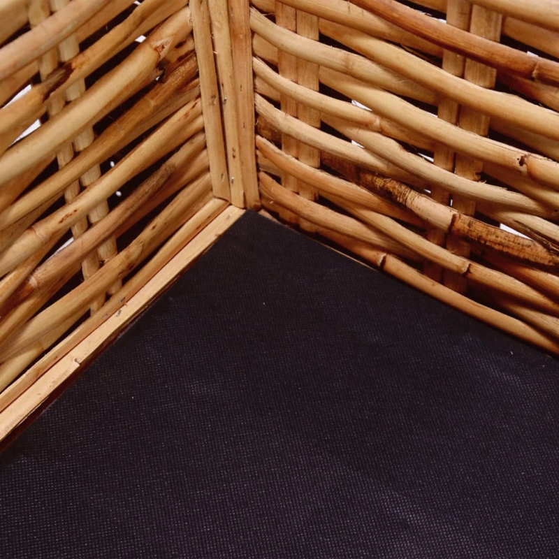 vidaXL trīsvietīgs dārza dīvāns, dabīga rotangpalma