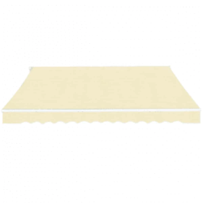 vidaXL markīze, manuāli regulējama, sarullējama, 600 cm, krēmkrāsā