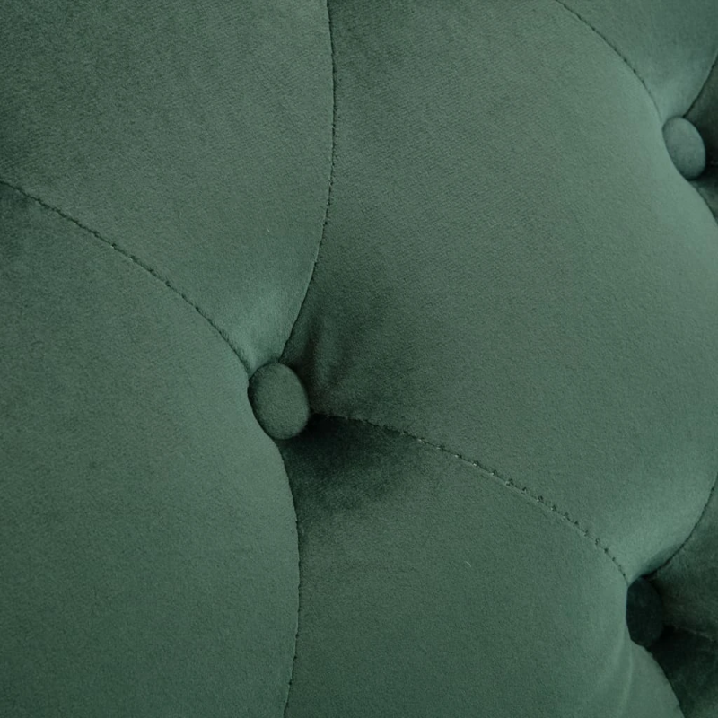 vidaXL atpūtas zvilnis, zaļš samts