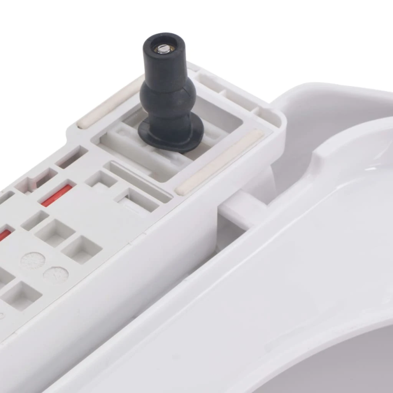 vidaXL tualetes poda sēdeklis, lēnās aizvēršanas funkcija, balts