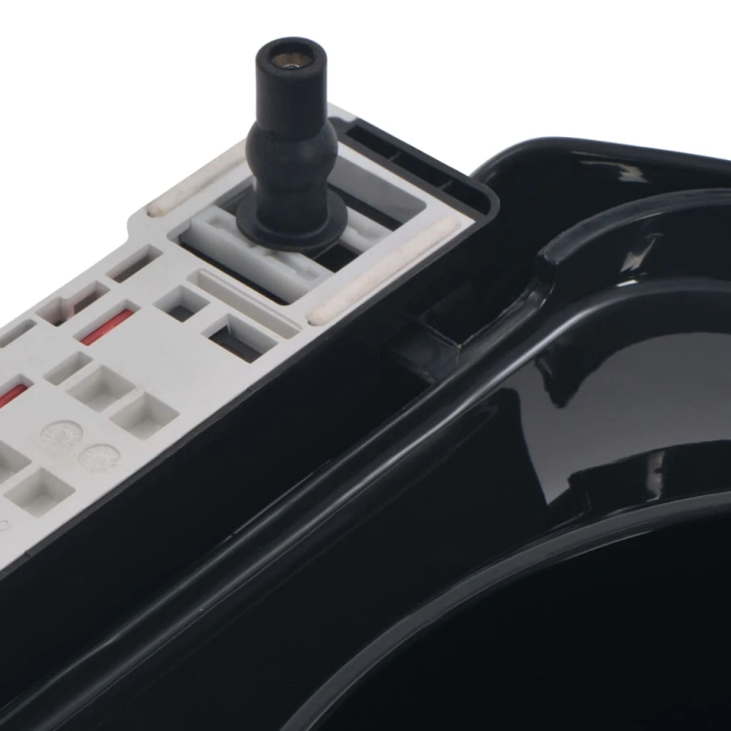 vidaXL tualetes poda sēdeklis, lēnās aizvēršanas funkcija, melns