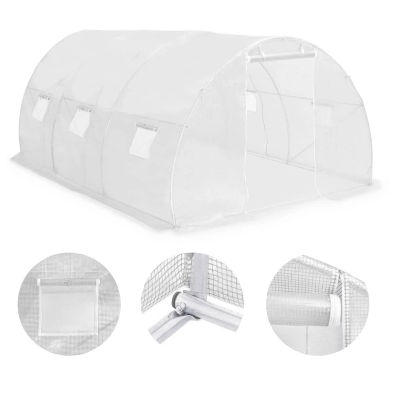 vidaXL siltumnīca, 13,5 m², 450x300x200 cm