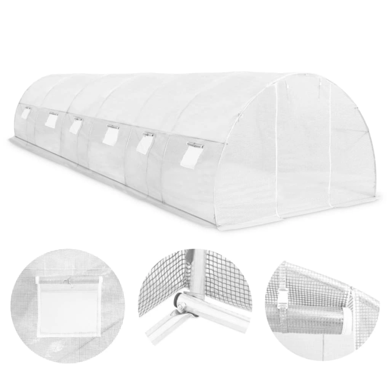 vidaXL siltumnīca, 27 m², 900x300x200 cm