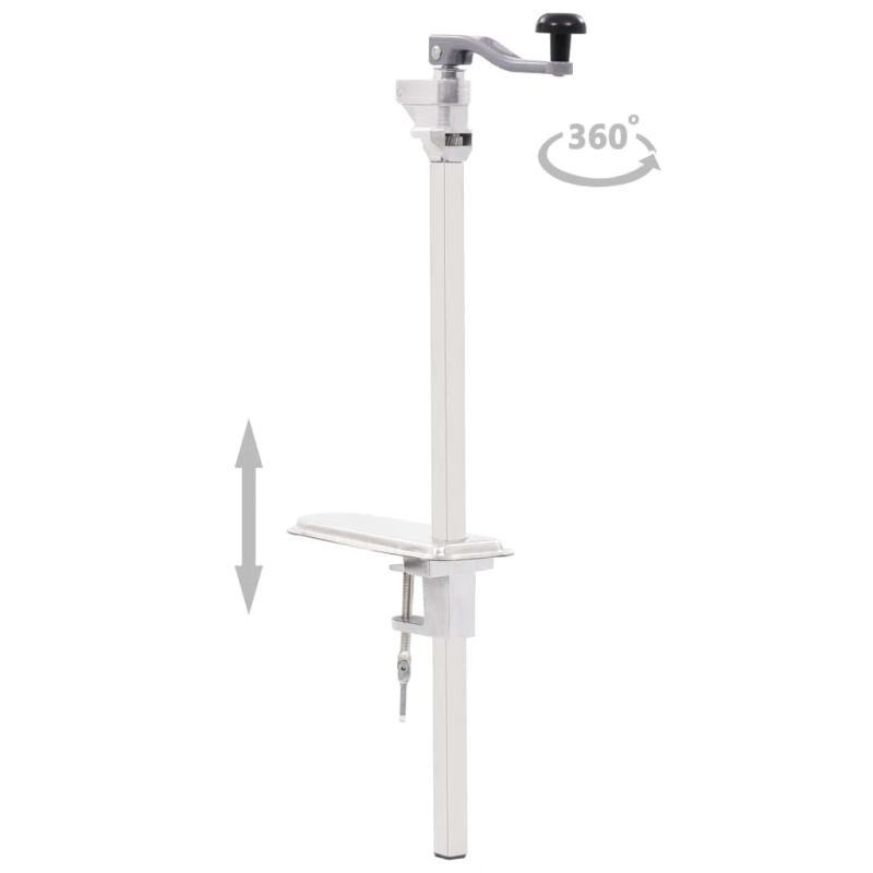 vidaXL konservu attaisāmais, sudraba krāsa, 70 cm, alumīnijs, tērauds