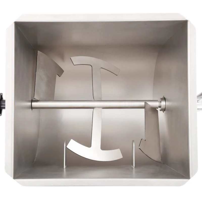 vidaXL gaļas maisītājs ar pārnesumkārbu, nerūsējošs tērauds