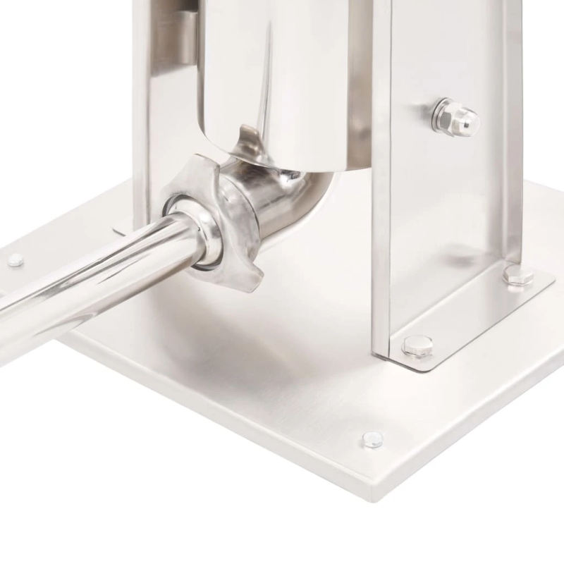 vidaXL manuāls desu pildītājs, 3 L, sudraba krāsa, nerūsējošs tērauds