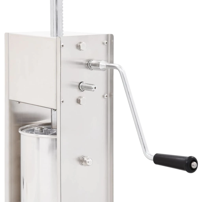 vidaXL manuāls desu pildītājs, 3 L, sudraba krāsa, nerūsējošs tērauds