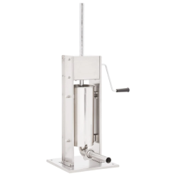 vidaXL manuāls desu pildītājs, sudraba krāsa, 5 L, nerūsējošs tērauds