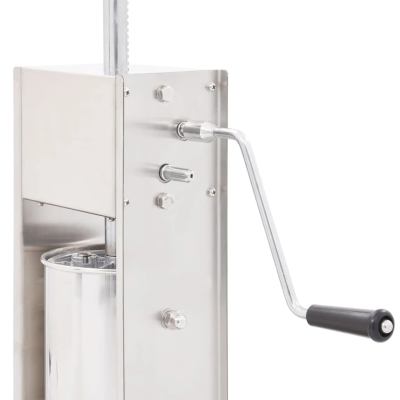 vidaXL manuāls desu pildītājs, sudraba krāsa, 5 L, nerūsējošs tērauds